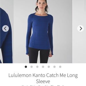 lululemon kanto catch me top size 6